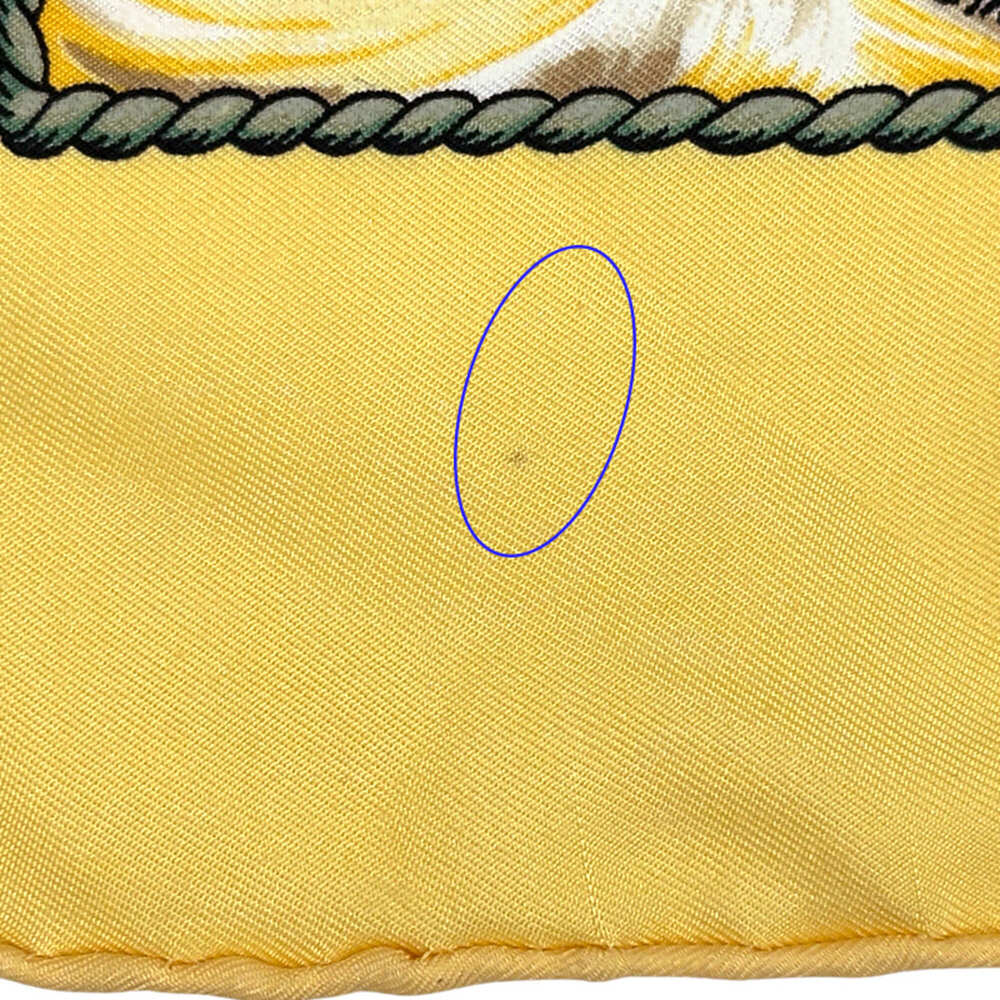 Hermes scarf/muffler, Carre 90 "Vive le Vent" (Let the Wind Blow), women's, b... - Picture 12 of 13